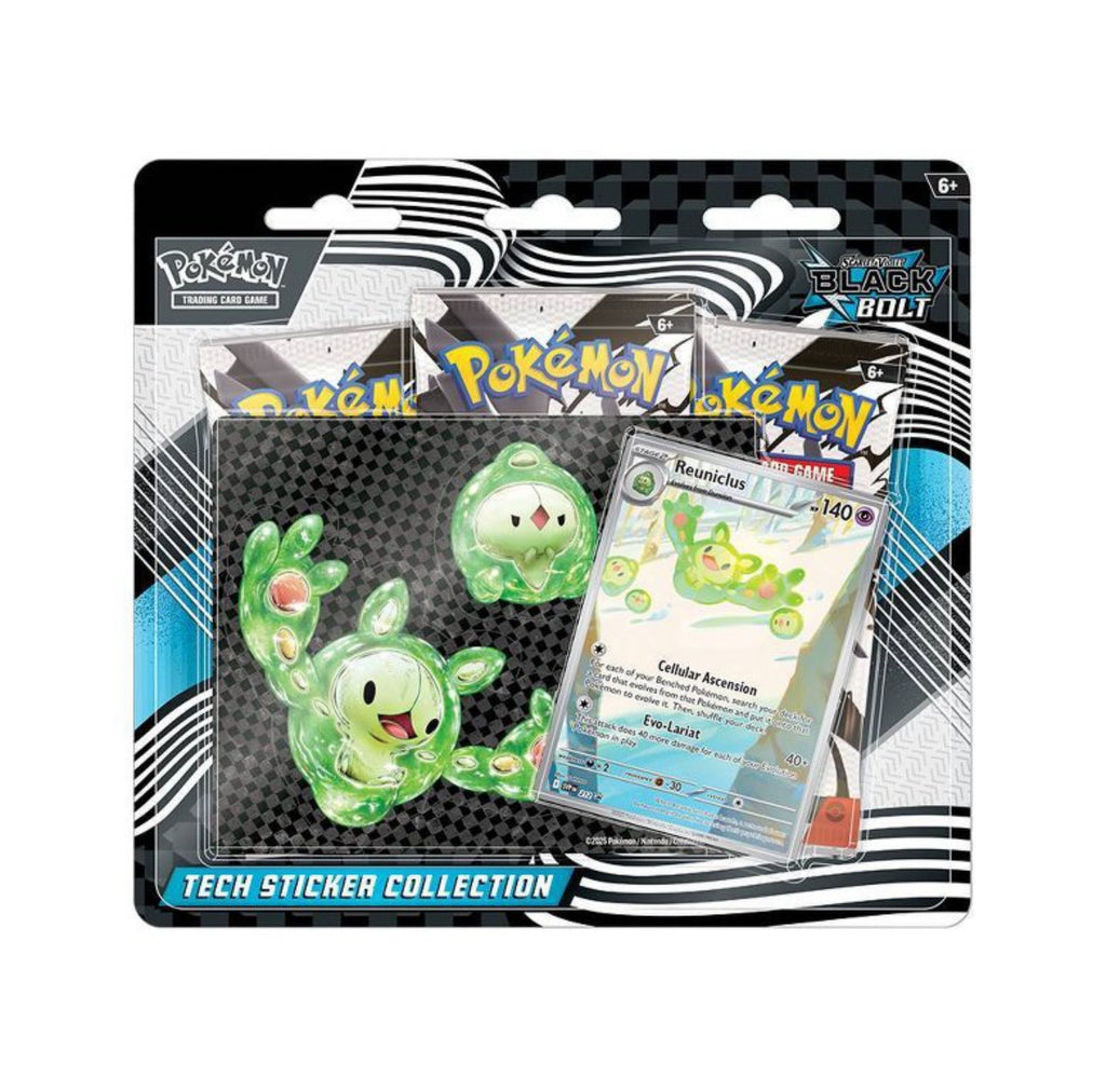 Pokemon TCG Scarlet & Violet Black Bolt Tech Sticker Collection- Reuniclus